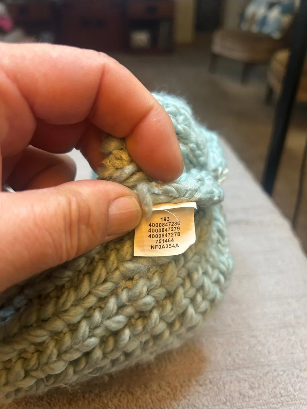 The North Face Kids Pom Knit Beanie - Light Aqua